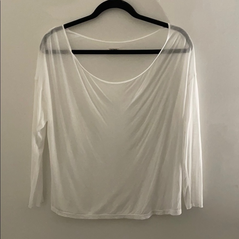 L’agence sheer long sleeve shirt